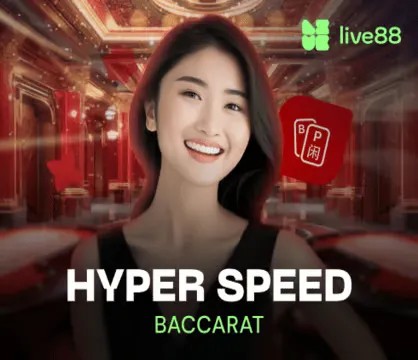 Official Live Shows logo: Hyper Speed Baccarat by Evolution at Malina Casino